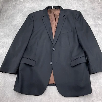 Blazer Caravelli Hombre 44R Negro Oxford 2B Superior 150s Lana Italia Foto 1 de 4