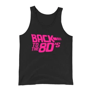 Canotta Back To 80s Canotta Anni 80 Party Wear Anni 80 Fantasia Concerto Gig Uomo - Foto 1 di 7