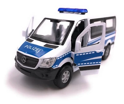 WELLY Mercedes Benz Polizei Sprinter Bus Modellauto Auto LIZENZPRODUKT 1:34-1:39