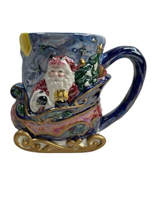 Taza de colección Papá Noel en un trineo Avon coleccionables 2002 - Imagen 1 de 11