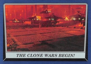 2016 Topps Star Wars Rogue One Mission Briefing BLUE #8 The Clone Wars Begin