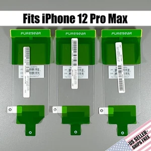 Pure Gear Screen Protectors for iPhone 12 Pro Max - 3x HD Clear Glass | 6.7" - Picture 1 of 7