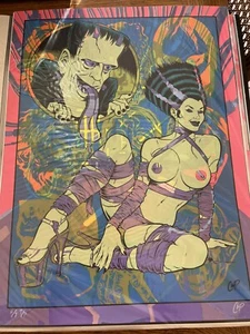 Coop BRIDE STRIPPED BARE Silkscreen Test Print 18X24 6/7 TP 18x24” - Picture 1 of 8