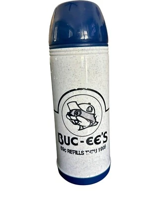 Buc-Ees Aladdin 2 cuartos de galón de vidrio tapa con mango de botella 69¢ recargas Forever Thermos Buck Foto 1 de 4