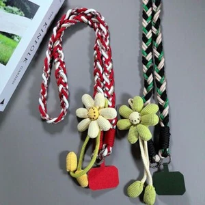 Handmade Weaving Mobile Phone Lanyard Anti-Lost Crossbody Phone Strap - Photo 1 sur 15