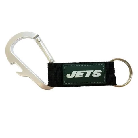 Official NFL New York Jets Carabiner Keychain Bottle Opener New with Tags Cover