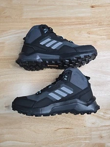 Adidas Terrex AX4 Mid Gore Tex Hiking Shoes Gray Black Womens HQ1049 Size 7.5 - Picture 1 of 12