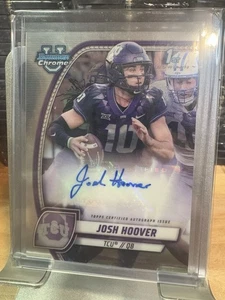 Josh Hoover 2024 Bowman Chrome U 1st Auto TCU QB - Bild 1 von 1