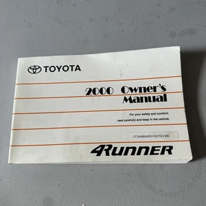 OEM 2000 Toyota 4Runner Owner's Manual 01999-35762 (Pre-Owned) - Picture 1 of 2