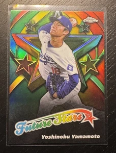2025  Topps Chrome MLB Baseball No. FS-6 Yoshinobu Yamamoto Future Stars - Bild 1 von 2