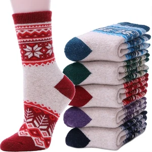Merinowolle Socken für Damen Wandern Warm Dick Thermo Winter Stiefel Bequem Crew... - Bild 1 von 7