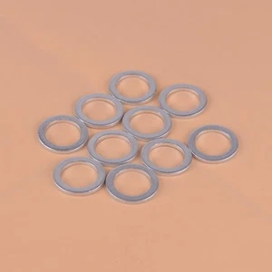 10pcs Alu Alloy Engine Oil Crush Washers Drain Plug Gaskets 18mm ID. 25.5mm OD. - Bild 1 von 2