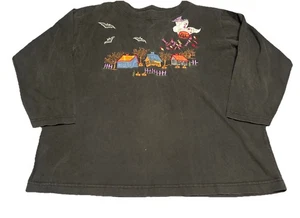 Vintage 90er Halloween Langarm T-Shirt Gr. M - Bild 1 von 4