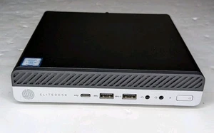 HP EliteDesk 800 G4 DM Intel Core i5-8500T 2.10GHz 16GB RAM 256GB SSD Win 11 Pro - Picture 1 of 7