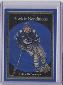 2023-24 Upper Deck Trilogy Rookie Renditions Blu #RR21 Aidan McDonough 210/499 - Foto 1 di 2