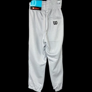 Wilson Youth Baseball Pants Gray XS New with Tags Elastic Waist 100% Polyester - Picture 1 of 10