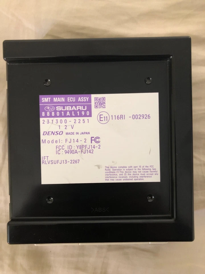 2017 SUBARU OUTBACK MÓDULO DE UNIDADE DE ACESSO SEM CHAVE LIMITADO FABRICANTE DE EQUIPAMENTO ORIGINAL - Imagem 1 de 4