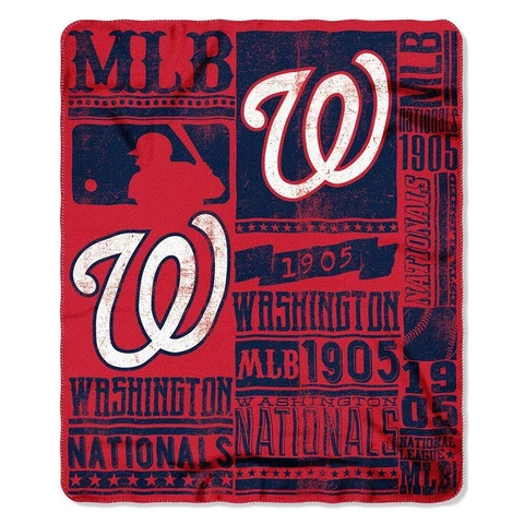 Washington Nationals 50" x 60" Painted Fleece Throw Blanket by Northwest Cover