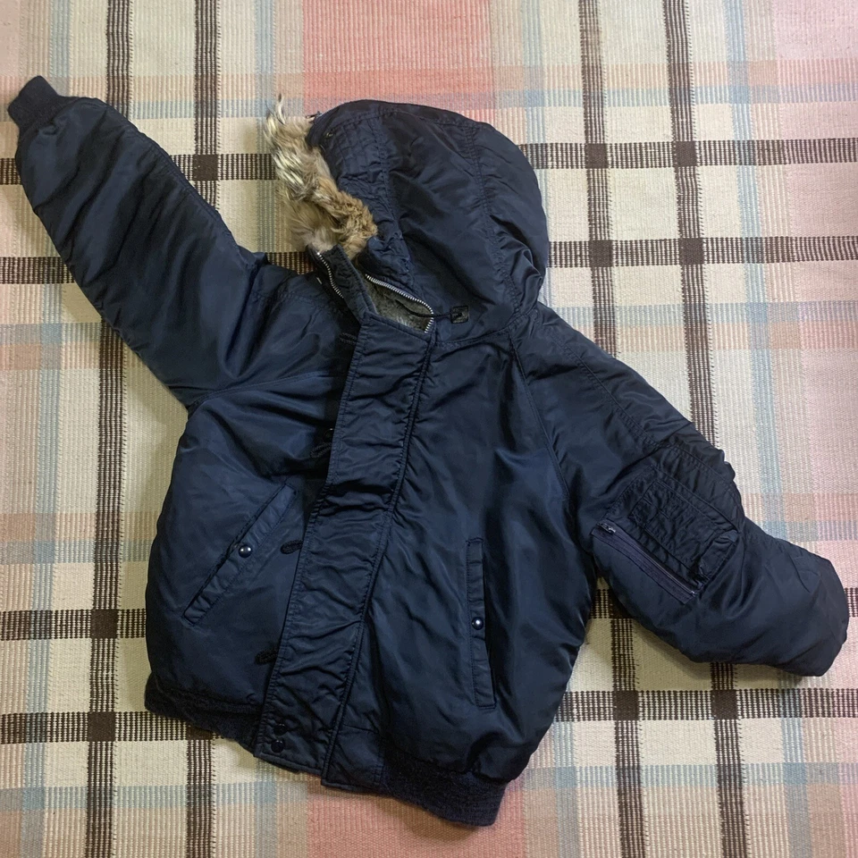 VTG Golden Fleece Bomber N-5A Flight Fur Hood Jacket Size 38 Military USA!!! - Image 1 of 4