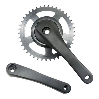 Folding Bike Crankset Square Taper Chainwheel Lightweight with 42T Chainring - Image 1 of 4