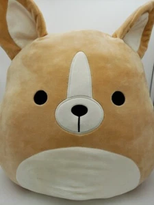 14" ORIGINAL KELLYTOY REGINALD THE CORGI SQUISHMALLOW CREAM BEIGE SOFT CUDDLY - Picture 1 of 7