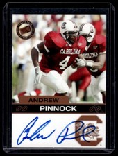 2003 Press Pass Autographs Bronze Andrew Pinnock Auto South Carolina Gamecocks