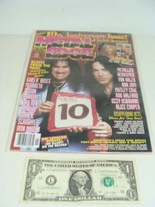 Carteles de color zombi blanco de la revista Metal Edge Rock de abril de 1996 - 10 aniversario - Imagen 1 de 2