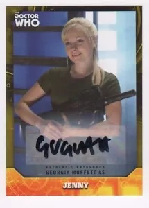 2017 Doctor Who Signature Series autograph Georgia Moffett yellow 03/25 - Picture 1 of 1