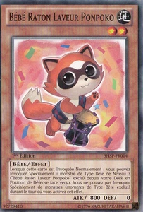 Bébé Raton Laveur Ponpoko -Spectres de l'Ombre- SHSP-FR014 -Carte Yu Gi Oh - Imagen 1 de 1