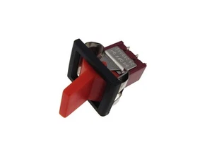 3-Pin Toggle Switch - Red - Panel Mount Type ON-OFF-ON - Foto 1 di 1