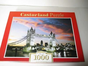 CASTOR LAND PUZZLE 1000 PC TOWER BRIDGE LONDON ENGLAND MADE IN POLAND - Picture 1 of 4