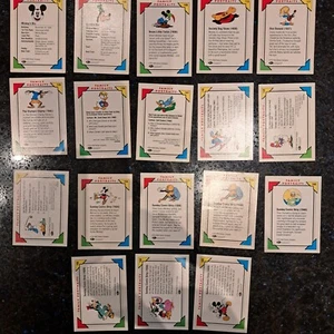 DISNEY FAMILY PORTRAIT TRADING CARDS Lot Of 18 NM CONDITION MICKEY DONALD GOOFY - Picture 1 of 10