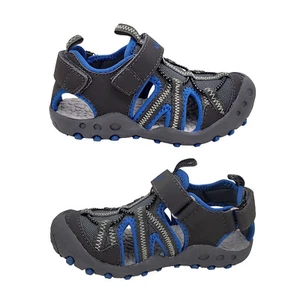 Activ Lake Boys Sandal Closed Toe Surf Style Adjustable Solid Flex Sole - Picture 1 of 11