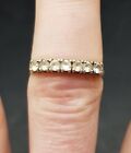 Vintage 1/10th 9ct Gold on Sterling 925 Silver Ring. UK Size Q 1/2 ????