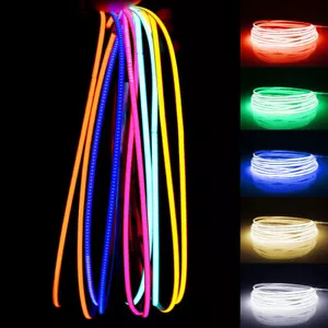 3mm Ultra thin COB LED Strip Light 12V/24V High Density Room Soft Flexible Tape - Picture 1 of 37
