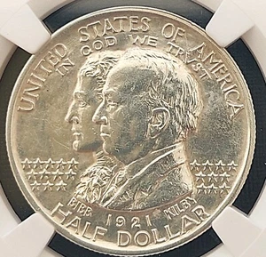 1921 50 C Alabama , NGC Unc. details , nice silver coin #1924, #61-17 - Picture 1 of 4