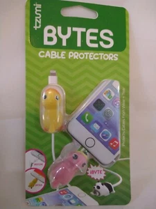 Tzumi 2 Kabel Byte Telefonkabel Protektoren Neu Baby Ente & Papagei - Bild 1 von 2