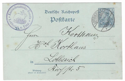 Germany: 1901; postal stationery germania set, Mark Rabbit, EBA007 - Image 1 of 2