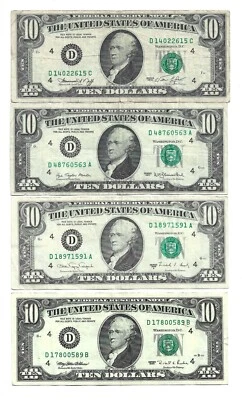 Cleveland $10 Notes Series 1974 1977 1988A 1995 Your Choice LOT 128 - Image 1 of 2