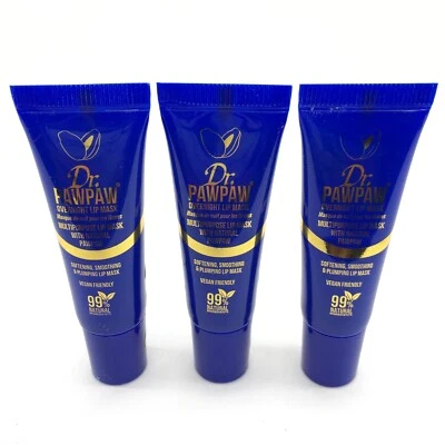 Dr. Paw Paw Overnight Lip Mask Softens MultiPurpose Lip Mask 0.33 oz (Lot of 3) - Image 1 of 4
