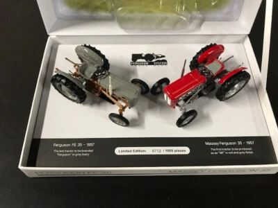 Model Tractor Set 1/32nd Ferguson FE35 & MF 35 LIMITED EDITION UNIVERSAL HOBBIES - Image 1 of 4
