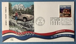 America 1990-1999 Sport Utility Vehicles FDC Fleetwood May 2 2000 Escondido CA - Picture 1 of 2