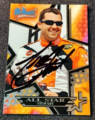 2004 Wheels American Thunder Auto Tony Stewart Home Depot Autograph #39 NASCAR - Image 1 of 2