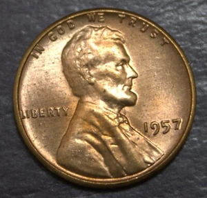 Lincoln Wheat Cent 1957 BU lote de algunos tonos F78 - Imagen 1 de 2