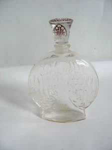 Vtg Corday Toujours Moi Art Deco Empty glass perfume bottle w stopper FRANCE - Picture 1 of 9