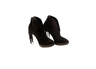 Botines con flecos de gamuza negros Burberry talla EU37.5/US 7 Foto 1 de 4