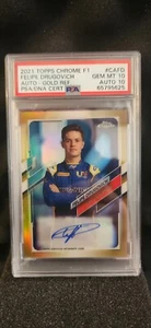 2021 Topps Chrome Gold Refractor Felipe Drugovich AUTO /50 PSA 10 AUTO 10. 10/10 - Picture 1 of 4