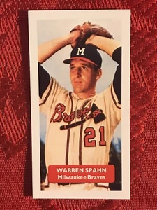 WARREN SPAHN BASEBALL KARTE-MILWAUKEE BRAVES-SELTENE UK-AUSGABE-SELTENE KARTE-NEUWERTIG-NEUWERTIG - Bild 1 von 3