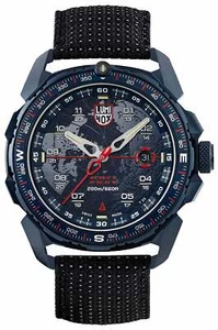 Luminox Ice-Sar Arctic Blue Steel Black Textile Divers Quartz Mens Watch XL.1203 - Picture 1 of 7