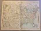 BARTHOLOMEW Protestant Missionary Atlas Map of the United States (1910)